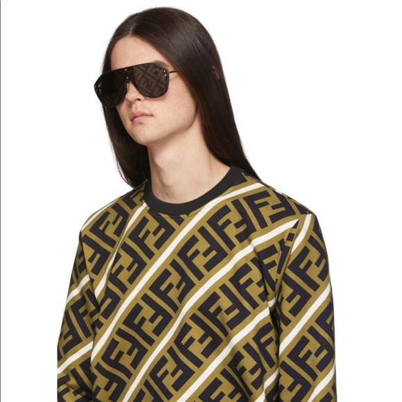 Black & Gold 'Forever Fendi' M0039/G/S Sunglasses - Picture 4 of 4